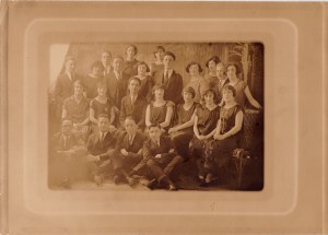 Grandma Thelma graduation from night school she is second in middle row
