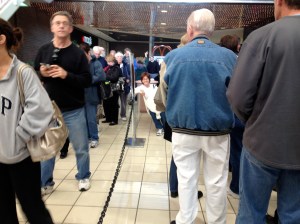 2012 election, a long line to vote!