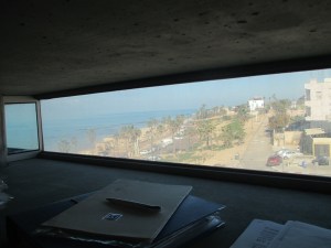The view of Jaffa and the Sea from my daughter's office