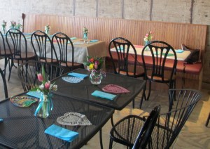 Setting up for the tea party!