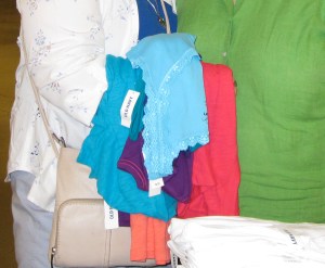 It's a mother's job to hold the purchases.