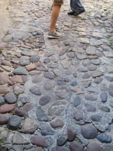Corsica at the citadel.  These stones were impossible! And yes, it was the only place to walk.