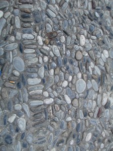 Monaco, beautiful patterned pebbles to walk on.