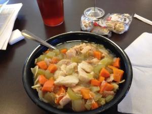 D'Bronx Chicken Noodle Matzah Ball Soup